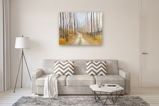 Northern Michigan Woods by Sally Adams |  In Room View of Artwork 