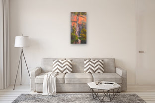 Multnomah Falls Bridge by Karen E Lewis |  In Room View of Artwork 