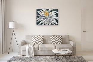 White Lotus, Resilience by Pamela Hoke |  In Room View of Artwork 