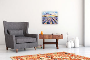 Whispers of Lavender Skies by Lisa Elley |  In Room View of Artwork 
