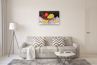 Bowl of Grapes by John Jaster |  In Room View of Artwork 