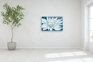 Blue Lotus by DL Watson |  In Room View of Artwork 