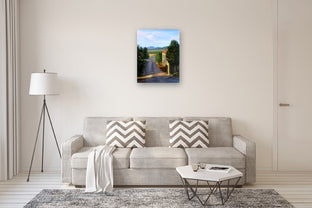Tuscan Morning, Light on the Road by Elizabeth Garat |  In Room View of Artwork 