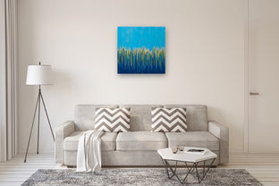 Blue Horizon by Janet Hamilton |  In Room View of Artwork 