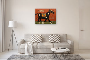 Pony Express by Jaime Ellsworth |  In Room View of Artwork 