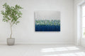 Original art for sale at UGallery.com | Sapphire Garden by Lisa Carney | $3,450 | acrylic painting | 48' h x 60' w | thumbnail 5