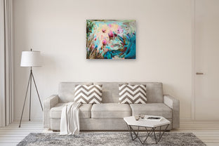 Blooms Embracing the Waves by Dowa Hattem |  In Room View of Artwork 