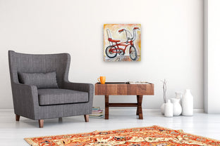 Vintage Bike by Kira Yustak |  In Room View of Artwork 