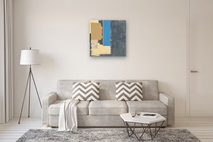 Composition With Blue Rectangle by Joey Korom |  In Room View of Artwork 