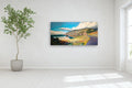 Original art for sale at UGallery.com | The Green Sea by Jesse Aldana | $5,600 | oil painting | 36' h x 72' w | thumbnail 5