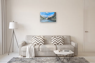 Salmon River Vista by Henry Caserotti |  In Room View of Artwork 