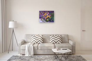 Roses and Houseplants by Suren Nersisyan |  In Room View of Artwork 