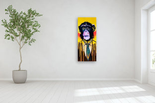 A Boss Chimp by Scott Dykema |  In Room View of Artwork 