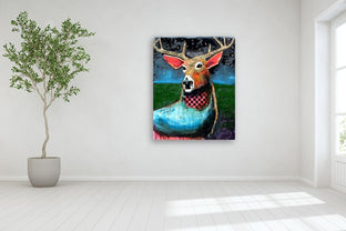 Night Deer by Scott Dykema |  In Room View of Artwork 