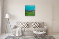 Original art for sale at UGallery.com | Summer Days by Kajal Zaveri | $2,000 | acrylic painting | 30' h x 30' w | thumbnail 5