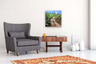 Uphill Path by Janet Dyer |  In Room View of Artwork 