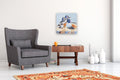 Original art for sale at UGallery.com | Three Northern Shovelers by Emil Morhardt | $850 | acrylic painting | 20' h x 20' w | thumbnail 5