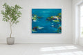 Original art for sale at UGallery.com | Feeling Calm, Feeling Happy by Kajal Zaveri | $10,000 | oil painting | 60' h x 72' w | thumbnail 5
