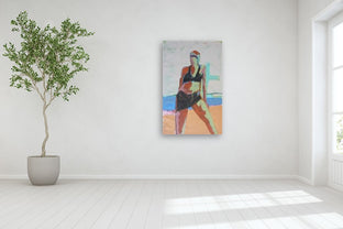 Beach Woman by Gail Ragains |  In Room View of Artwork 