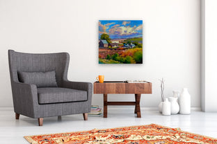 Overlooking the Farm by Sri Rao |  In Room View of Artwork 