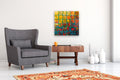 Original art for sale at UGallery.com | Sunset Squares by Janet Hamilton | $1,350 | oil painting | 24' h x 24' w | thumbnail 5