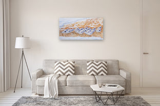 A Slalom of Sanderlings by Emil Morhardt |  In Room View of Artwork 