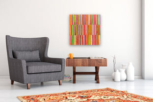 Triple Stripes D by Janet Hamilton |  In Room View of Artwork 