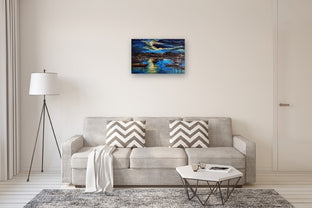 Shark River, Belmar, NJ by Kira Yustak |  In Room View of Artwork 