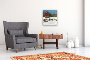 House in Winter by Brian McCarty |  In Room View of Artwork 