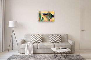 Saguaro Silhouettes by Sharon Sieben |  In Room View of Artwork 