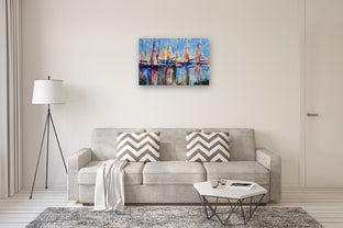 Harbor Sails Flapping by Kip Decker |  In Room View of Artwork 