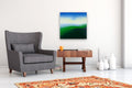 Original art for sale at UGallery.com | Green Hillside by Heidi Hybl | $1,500 | oil painting | 24' h x 24' w | thumbnail 5