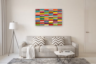 Color Grid No. 3 by Janet Hamilton |  In Room View of Artwork 