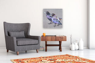 Raven Couple by Emil Morhardt |  In Room View of Artwork 