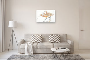 Three Long-Billed Curlews by Emil Morhardt |  In Room View of Artwork 