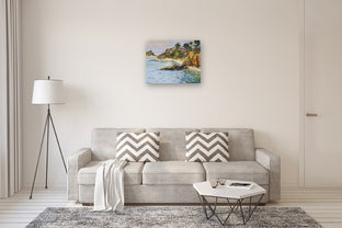 Hazy Day on Ocean, Laguna Beach by Suren Nersisyan |  In Room View of Artwork 