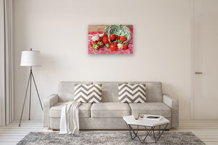 Basket of Strawberries by John Jaster |  In Room View of Artwork 