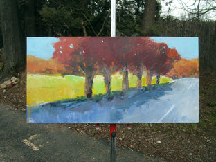 Tree Row, Autumn by Janet Dyer |  Context View of Artwork 