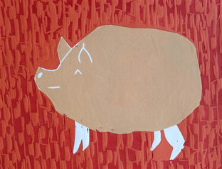 Pig by Andrea Krnetic Grbic |   Closeup View of Artwork 