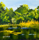 Original art for sale at UGallery.com | Reeds by JoAnn Golenia | $350 | acrylic painting | 12' h x 12' w | thumbnail 1