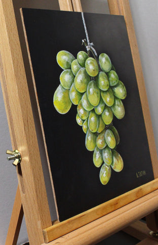 Green Grapes by Art Tatin |  Side View of Artwork 