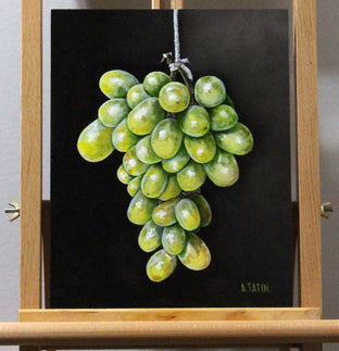 Green Grapes by Art Tatin |   Closeup View of Artwork 