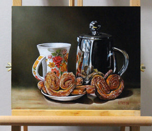 Tea and Cookies by Art Tatin |  Context View of Artwork 