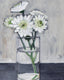 Original art for sale at UGallery.com | White Flowers in Grays by Carey Parks | $600 | acrylic painting | 14' h x 11' w | thumbnail 4