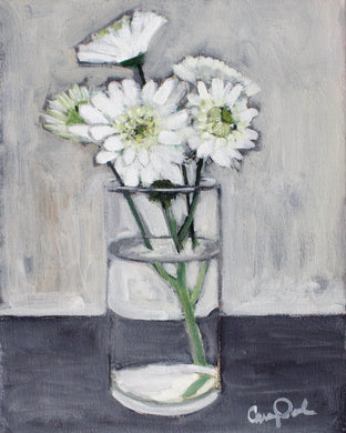 White Flowers in Grays by Carey Parks |  Artwork Main Image 