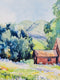 Original art for sale at UGallery.com | Red Barn in Diablo Foothills by Catherine McCargar | $600 | watercolor painting | 12' h x 16' w | thumbnail 4