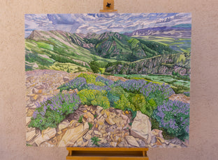 Lupine and Talus by Crystal DiPietro |  Context View of Artwork 