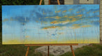 Original art for sale at UGallery.com | Return to Your Dreams by Cynthia Ligeros | $1,650 | oil painting | 16' h x 40' w | thumbnail 3