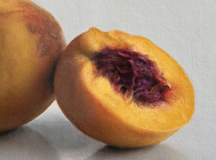 Peach and a Half by Daniel Caro |   Closeup View of Artwork 