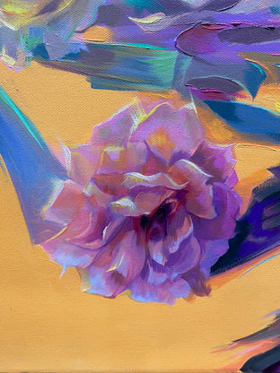 Swirling Flowers by Dowa Hattem |   Closeup View of Artwork 